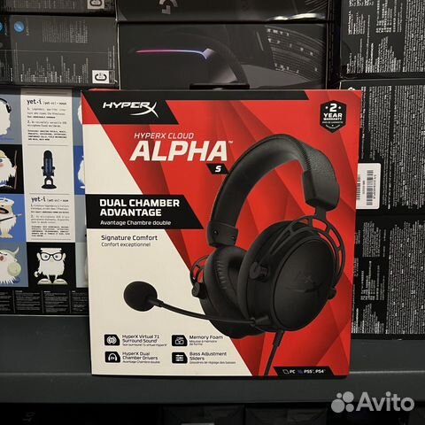 Hyperx cloud alpha s black купить в Москве | Электроника | Авито