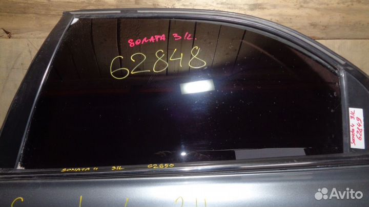 Стекло двери задней левой Hyundai Sonata 4 (EF)