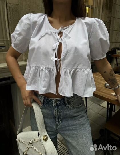 Блузка с завязками