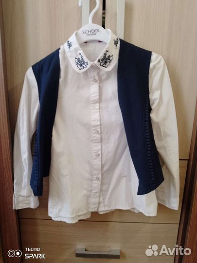 Рубашка брюки жилетка для девочки