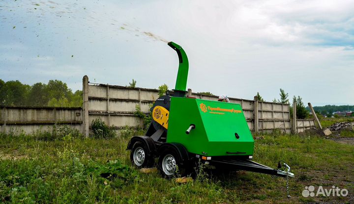 Измельчитель дерева greenпинг на прицепе