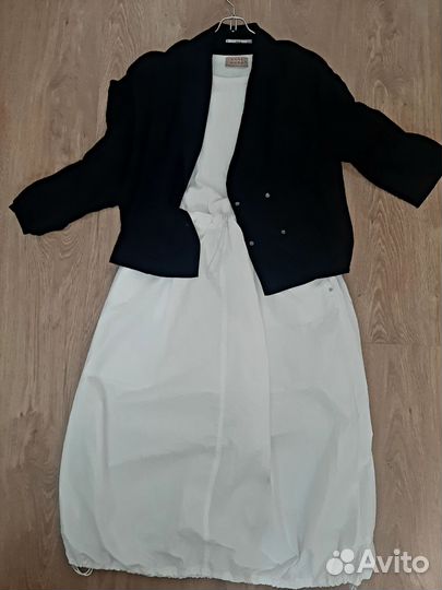 Юбка белая размер 48