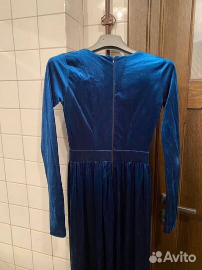 Вечернее платье в пол бархат ASOS (s)