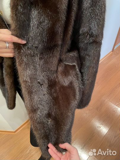 Шуба автоледи норка коричневая 42 44 икра