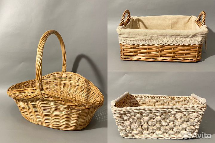 Корзинки плетенные
