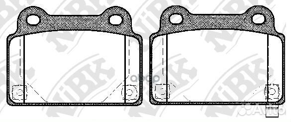 Колодки зад. mitsubishi lancer 08- performance