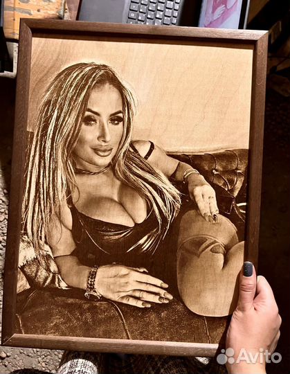 Выжигание портретов на дереве