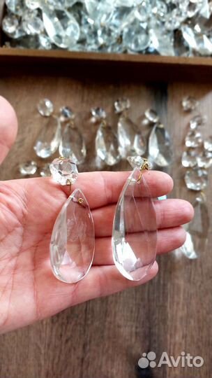 Подвески для люстры, хрусталь, капли, шары