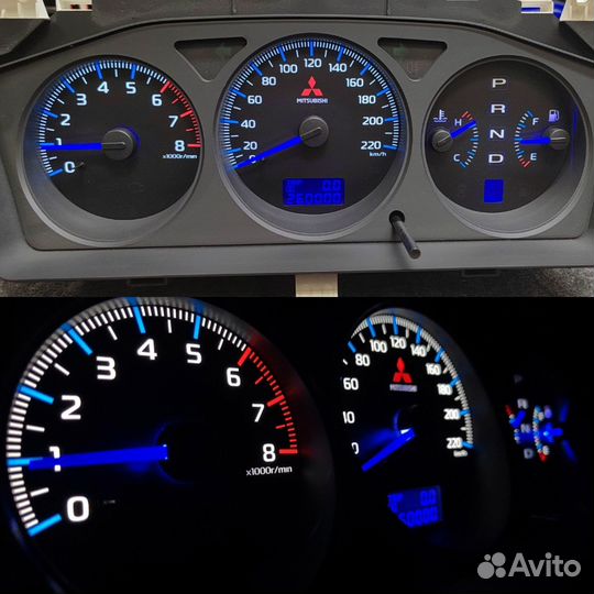 LED тюнинг панели Lancer IX под ключ (на обмен)