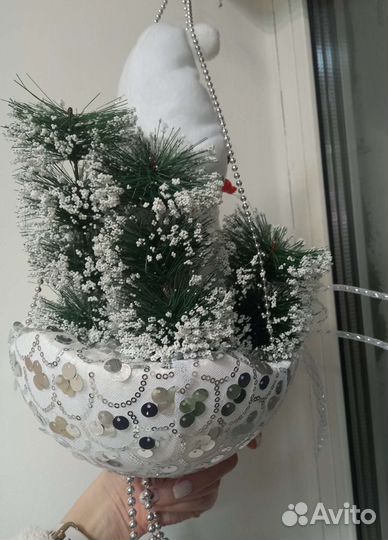 Новогодний декор Снеговик