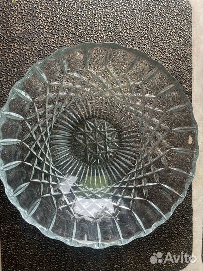 Ваза для фруктов хрусталь