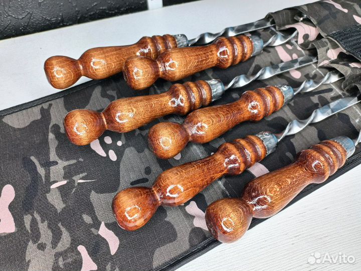 Набор шампуров в чехле 9в1 + мангал