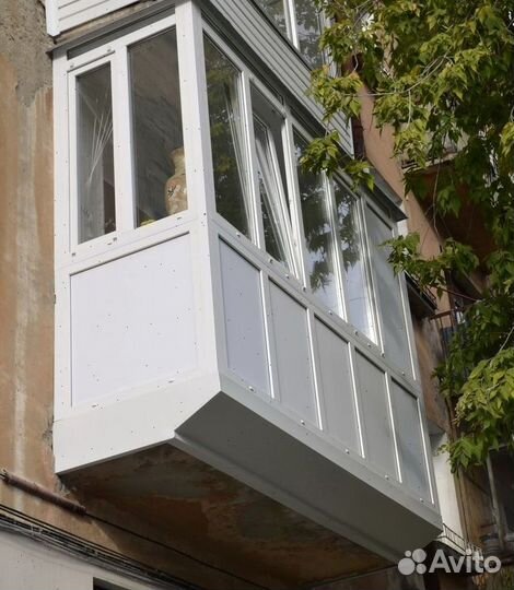 Балкон остекленный в рассрочку