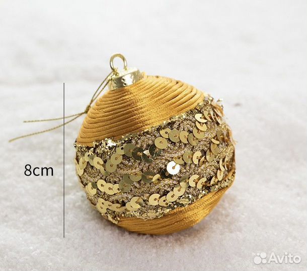 Набор елочных игрушек ручной работы