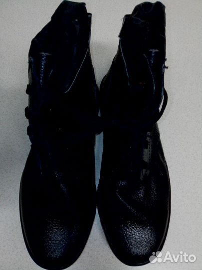 Кожаные рабочие прошитые ботинки