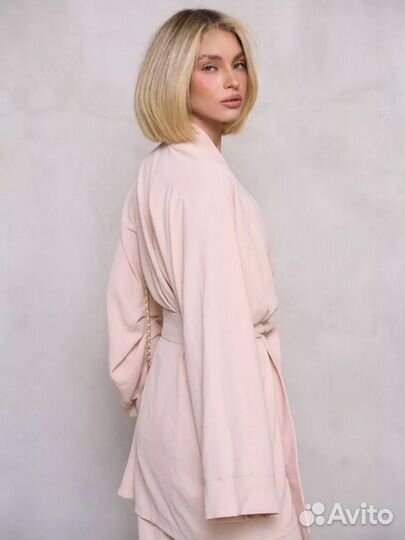 Костюм летний с кимоно и брюками 46 новый