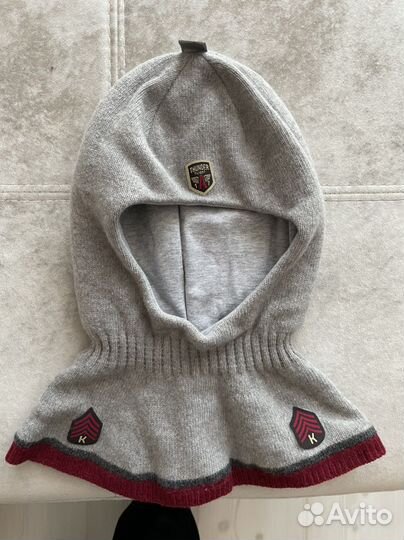 Зимняя шапка-шлем на мальчика