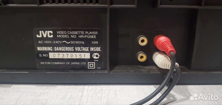 Видеоплеер кассетный jvc hr-p125ee