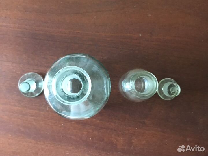 Бутылочки с притертой пробкой