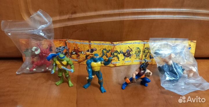 Киндер фигурки черепашки ниндзя