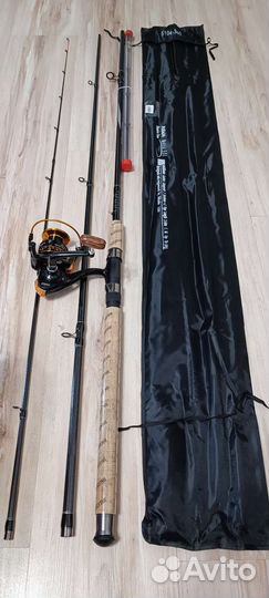 Фидерное удилище с катушкой новый 3.6 3.9 см