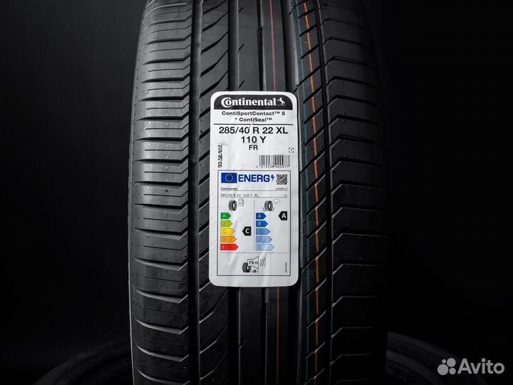 Continental ContiSportContact 5 ContiSeal 285/40 R22 и 255/45 R22 110Y