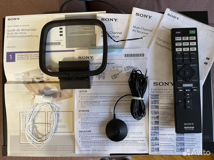 Ресивер sony str-dh 750(bluetooth,nfc,4k,usb)