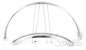 Крылья велосипедные комплект FM-015 хром, 49332