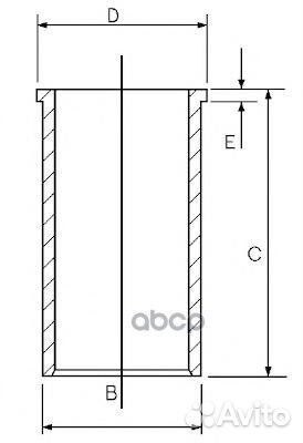 Гильза dm76.00 STD 14-020650-00 Goetze