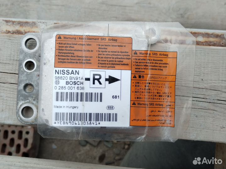 Блок управления airbag nissan almera n16 рестайл