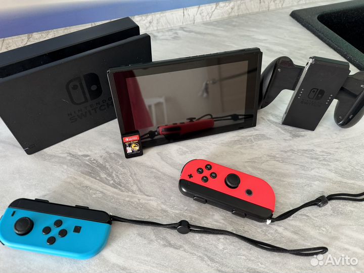 Игровая приставка nintendo switch с играми бу