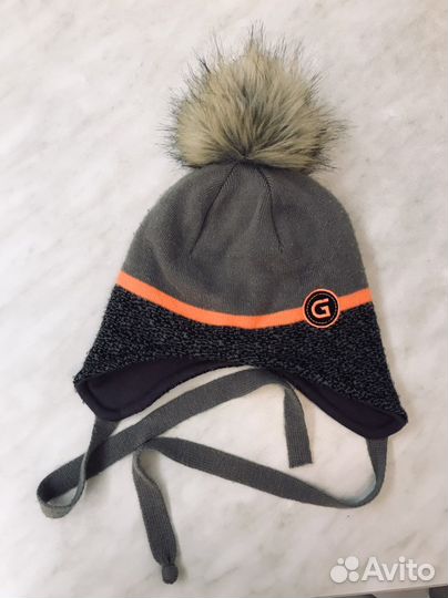 Шапка зимняя для мальчика 46-48