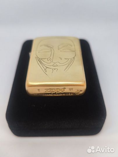 Zippo armor зажигалка бензиновая V for Vendetta