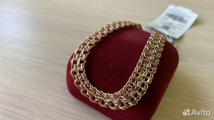 Мужской золотой браслет 21