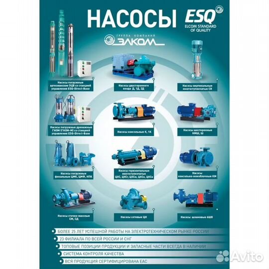 Насос эцв 4-2,5-160