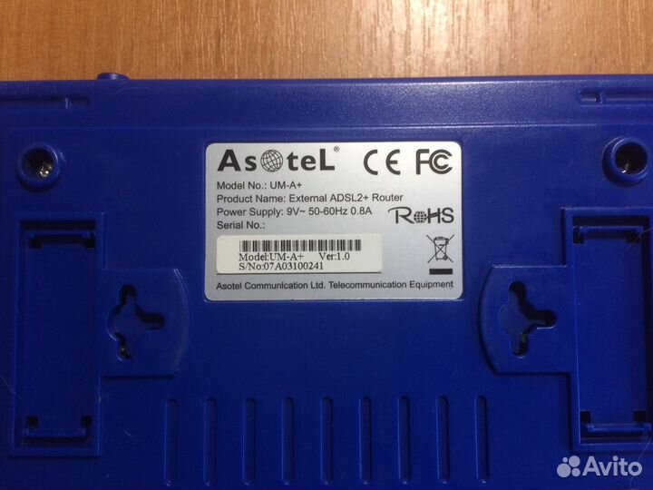 Adsl роутер Asotel