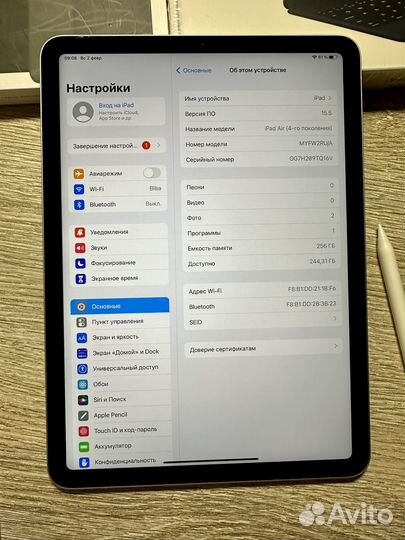 iPad air 4 256gb + Pencil и Procreate