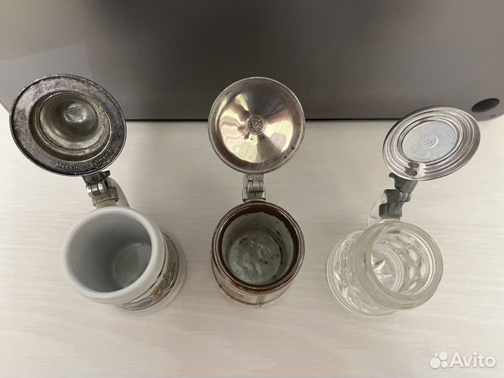 Пивная кружка с крышкой миниатюра