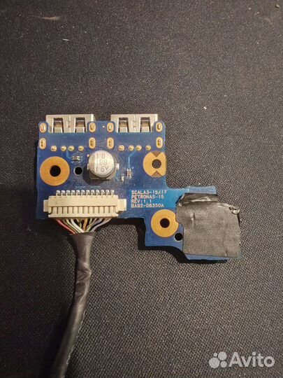 Доп плата с разъемами USB Samsung NP300E5A