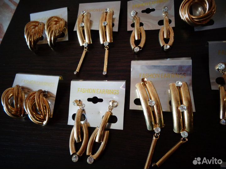 Серьги бижутерия сережки новые