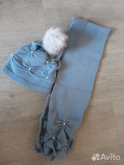 Комплект шапка и шарф женские