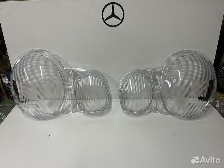 Стекла на фары W210