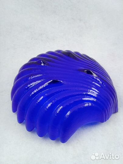 Салатник фруктовница Птица винтаж кобальт СССР