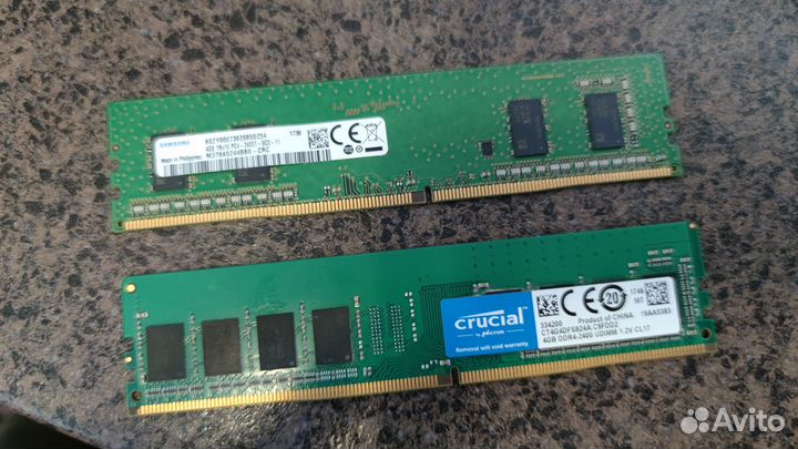 Оперативная память DDR4 2x4gb