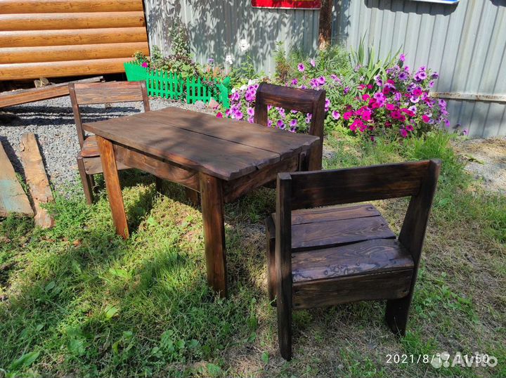 Набор детской мебели деревянный