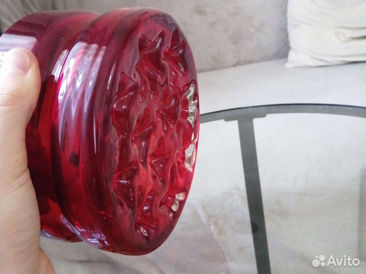 Ваза для цветов настольная, конфетница стеклянная