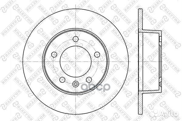 Диск тормозной задний 6020-3643-SX Stellox