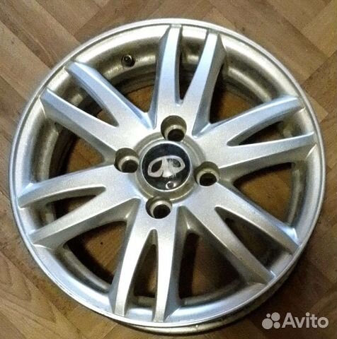 Литые диски r14, 3 шт.+4 шины