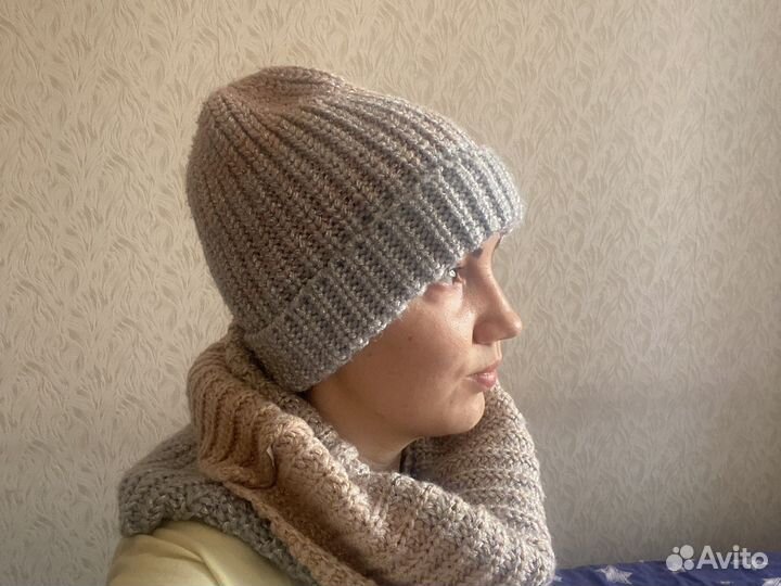 Шапка и снуд весна/осень