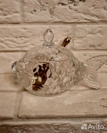 Хрустальная икорница